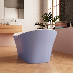 Frank Акриловая ванна 170х75 F6104 white/light blue – фотография-6